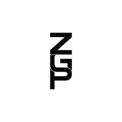 zgp letter original monogram logo design