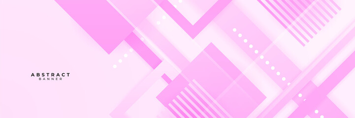 Pink abstract banner background