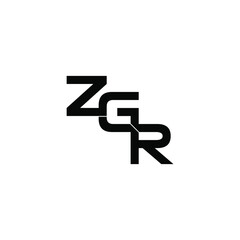 zgr letter original monogram logo design