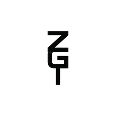 zgt letter original monogram logo design