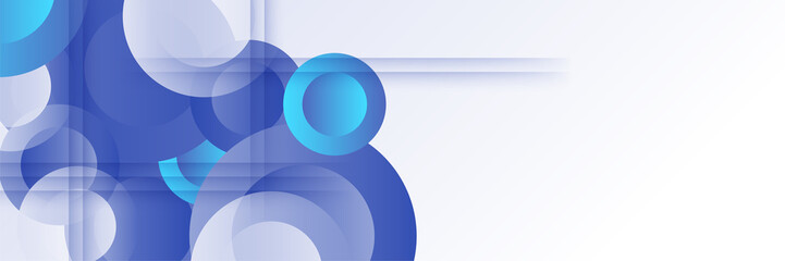 Blue abstract banner background