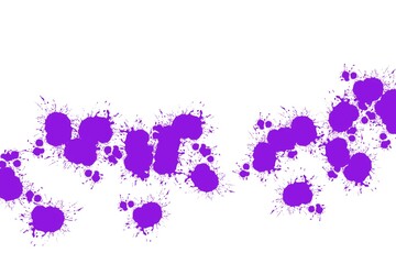 dot spread violet color Paint suffuse on white paper background abstract artwork Contemporary arts, Artistic paper, space for frame copy write postcard