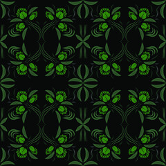 Folk flowers print Floral pattern Ethnic art