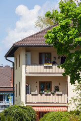 Modernes Wohngebäude, Starnberg, Oberbayern, Bayern, Deutschland, Europa