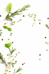 food background herbs spices vegetables