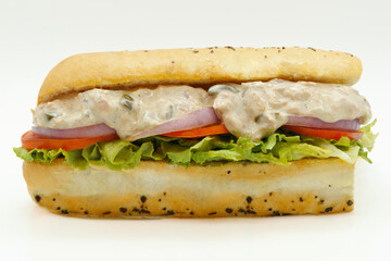 Baguette on White Background.