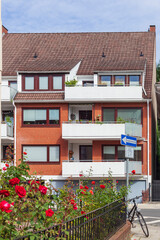 Modernes Wohnhaus, Mehrfamilienhaus, Bremen, Deutschland