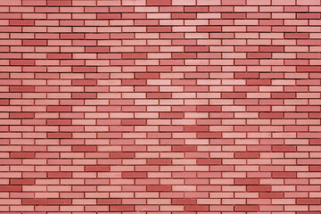 Red brick wall. Construction retro stylish background.