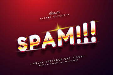 editable spam text effect perfect for digital developer tools.typhography logo