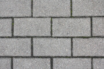 Old dry gray brick wall close-up. Background texture.
