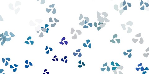 Light green vector template with abstract forms.