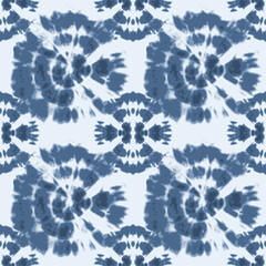 Navy blue Tie Dye Seamless Pattern Background