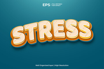 3d modern editable text effect with pop up style vector illustration