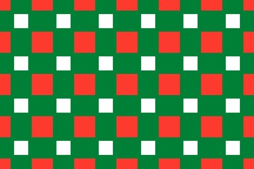Geometric pattern in the colors of the national flag of Madagascar. The colors of Madagascar.