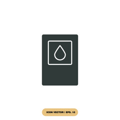gas station icons  symbol vector elements for infographic web