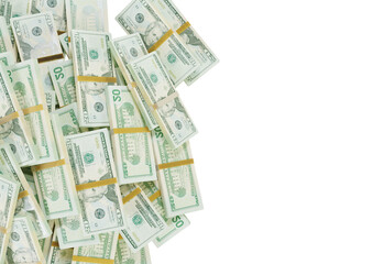 Large pile of two united states dollar bill large resolution for business, finance, news background