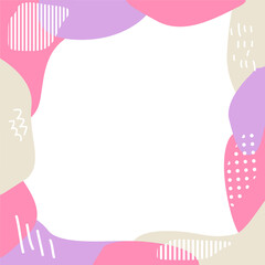 北欧風の一筆箋のイラスト