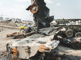 The war in Ukraine, broken by the explosion of MTLB, deformed by the explosion of metal