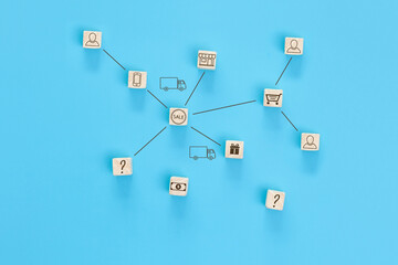 Conceptual image of network marketing