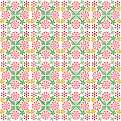 Colorful damask Pattern background
