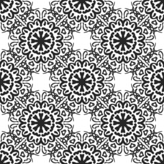 Seamless vector pattern in geometric ornamental style.