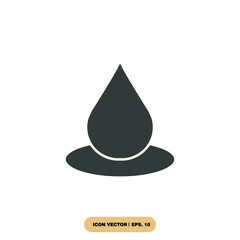 liquid drops icons  symbol vector elements for infographic web