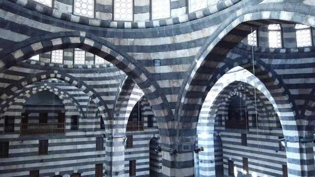 Historic architecture (Khan Assad Pasha), caravanserai, Old City, Damascus