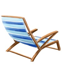 beach chair blue lines in marker style 