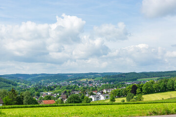 Blick auf Kreuztal im Sommer