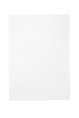 Ripped piece of paper isolated on white