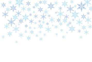 雪の結晶　背景素材