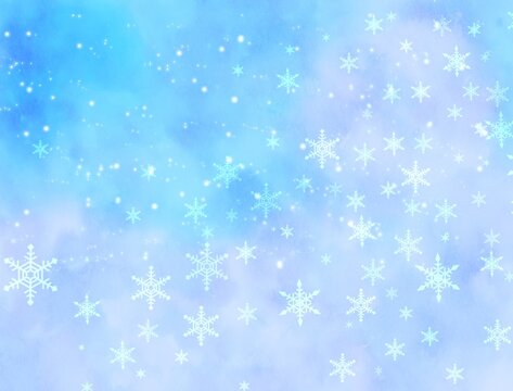 雪の結晶の壁紙　背景　