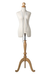 Taylor mannequin on white background