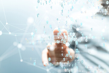 conference Digital Network and data concept 3d