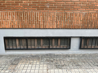 wall in the street, brown texture background, architecture design