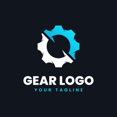 Gear logo template Premium Vector 