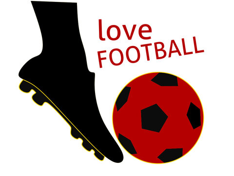 football love illustration vector. football icon