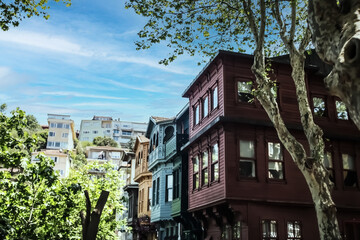 Kuzguncuk Old Colored Wooden Houses