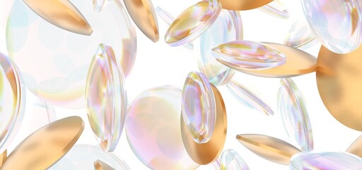 Abstract 3d render, futuristic background design, modern illustration