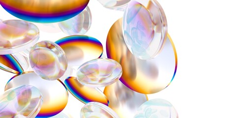 Creative concept fluid colors backgrounds. Trendy Vibrant Fluid Colors. 3d render