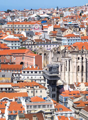 Fototapeta na wymiar panorama of Lisbon in Portugal 