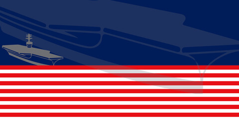 american flag on a ship