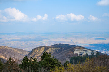 Landscape of Sighnaghi town in Kaheti region of Georgia....