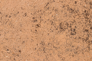 texture of clay wall from clay house, clay background