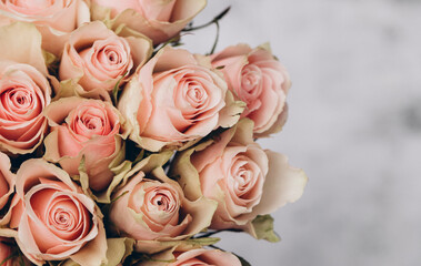 bouquet of roses. 8 march. Happy day. Flowers. 