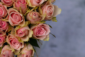 bunch of roses. Rose. Flowers background. Summer time. Nature. Flowers. Beauty. Gift. 