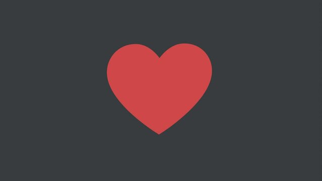 Heart Beating Illustrative Cinemagraph Style