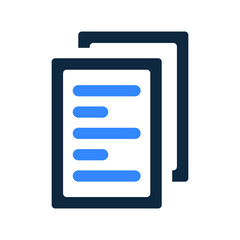 Page, document, paper icon. Editable vector logo.