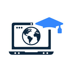 University, education, study icon. Editable vector logo.