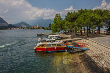 Urban view of Stresa, a town on the Maggiore lake